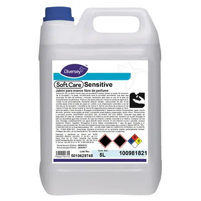 Jabón Cosmético Suave Sensitive Diversey 100981821 — 4x5L