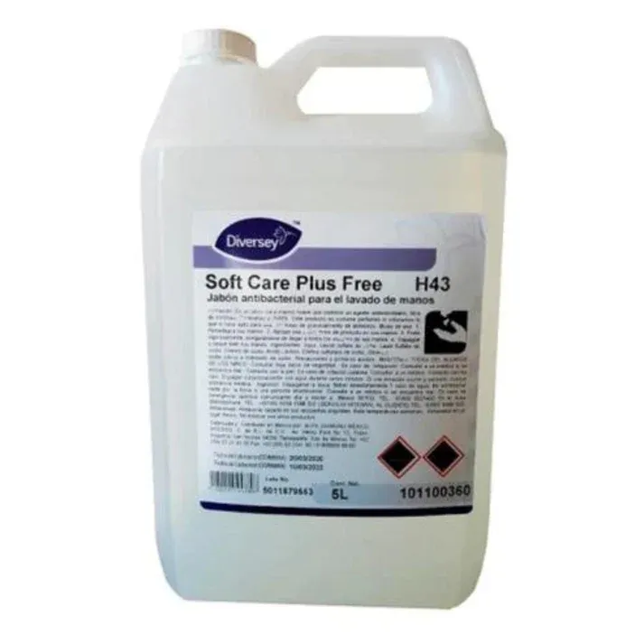 Jabón de Manos Antibacterial Soft Care Plus Free 5L Diversey