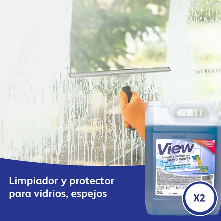 Limpiador Vidrios y Espejos View Diversey 5L