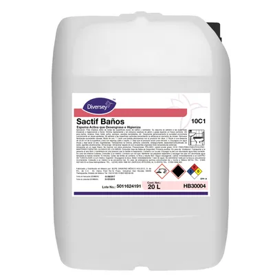Limpiador Desengrasante Sactif Baños Diversey 20L HB30004