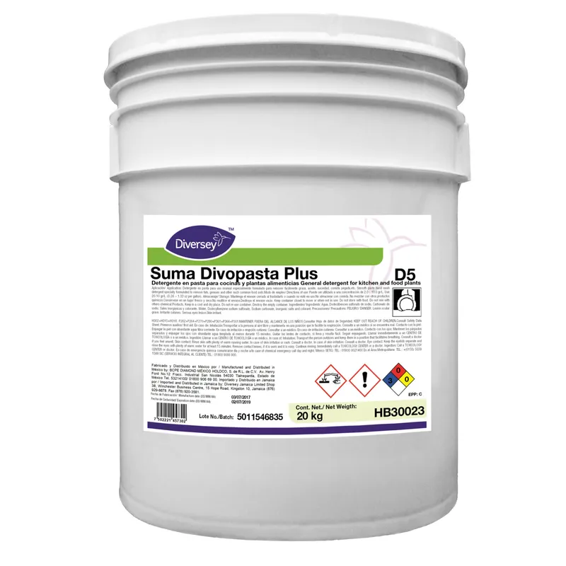 Detergente Limpieza Cocinas Plantas Alimenticias Diversey 20Kg