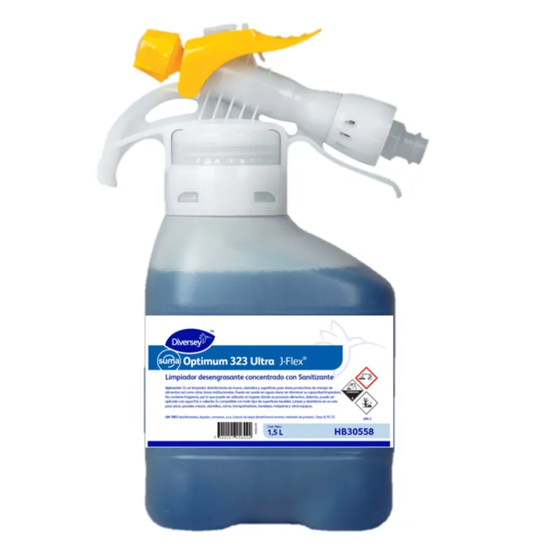 Detergente Desengrasante Cocina Diversey Optimum 323 Ultra J-Flex 3L